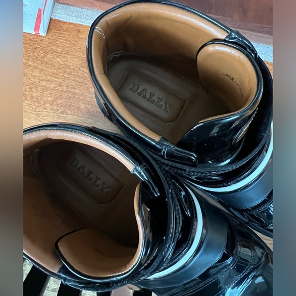 Bally Men’s size 10.5 Herick Leather High Top Sneakers - Picture 6 of 8